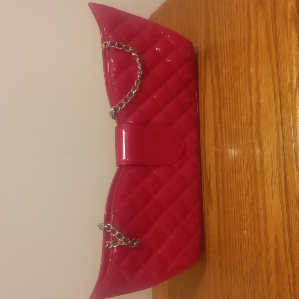 Red Leather Purse/clutch